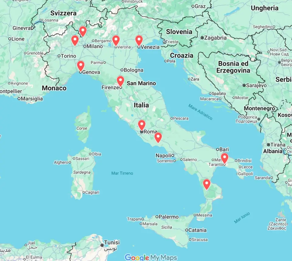 Mappa corsi toelettatura.it
